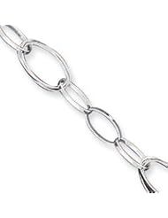 Sterling Silver Fancy Link Bracelet QG1567-7.5"