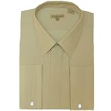 Tan French Cuff Dress Shirt