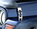 Rampage Products Hood Catch Kit Black Jeep Wrangler 1942 to 1995 ALL
