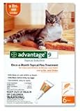 Advantage Once-A-Month Topical Flea Treatment for Cats & Kittens up to 9 Lbs (6 Applications)