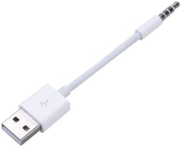 Annzon USB Power Charger Sync Data Transfer Cable for iPod Shuffle 3rd 4th and 5th Generation -White