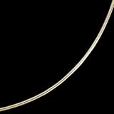 14K White Gold Round Omega Necklace Chain 16" - 3.3 grams