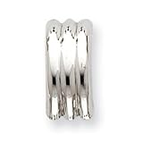 14k White Gold Omega Clip Non-pierced Earrings