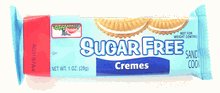 Sugar Free Creme Sandwich Cookies 1 oz, Kosher (11 - 1 oz Packs 33 cookies) by Keebler