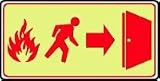DOOR FIRE EXIT RIGHT SYMBOL (GLOW) 7