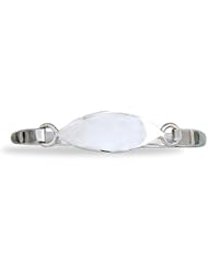 Sterling Silver Marquise Shape Engraveable Childrens Bangle