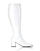 Sexy White Retro Wide Calf Gogo Boot - 9