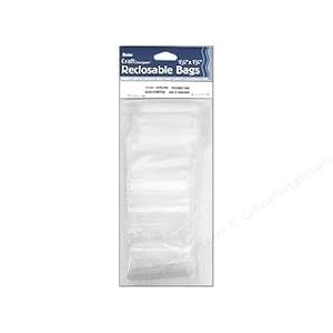 Darice Poly Storage Bags with Reclosable Zipper 1.75 x 1.75, 100 pc. by 