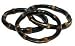 Bamboo54 - Set of 3 bamboo bangles burnt