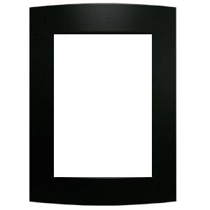 Fine furniture finish black ebony with curved moulding