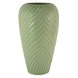 NOVICA Celadon ceramic vase, 'Green Leaf'