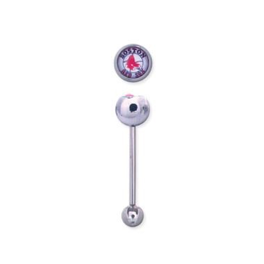 Boston Red Sox 316L Stainless Steel Belly Ring - 14G - 5/8 Inch Bar Length - Sold Individually