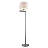 Elk Lighting 10107/1 Lanza 1-Light Swing Arm Floor Lamp In Polished Chrome
