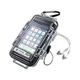 Pelican i1015 Black Case With Clear Lid For iPhone Water Resistant