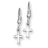 Sterling Silver Cross Earrings