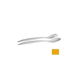 Bugambilia Miami Salad Fork And Spoon Serving Utensils, Yellow - SS24YW Bugambilia Miami Salad Fork And Spoon Serving Utensils, Yellow - SS24YW
