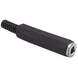 1/4 Stereo In-Line Jack Plastic