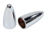Chrome Bullet Valve Caps Set of 2