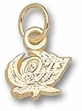 Temple Owls 1/4 Owl Charm - 10KT Gold Jewelry