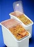 Ingredient Bin - Trimeld - 29-1/4 X 13-1/8 X 28 High. Flour Capacity: 124lbs. Sugar Capacity: 158lb.