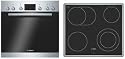 Bosch HND131P50 Herd-Set / A / 0.89 kWh / bestehend aus Einbauherd HEA23B150 und Elektro-Kochmulde NKN645G14 / Edelstahl
