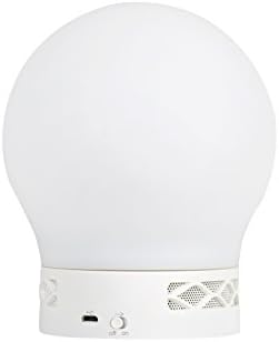 Pertie Multi-Colored LED Bulb w/ 2 Channel Bluetooth Speaker. 4 hrs of Light. Play Music , Phone Calls. Great for nightstand, Babies Room, Camping, Boating, Tailgating. Mobile App: Apple iOS, Android