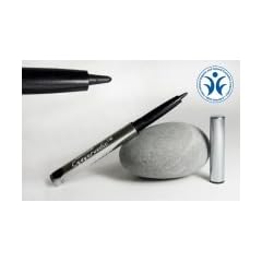 Ayurveda Naturkosmetik Kajal schwarz zum Aufdrehen ohne Anspitzen in einem edlen Metallbehlter, einzigartige Rezeptur mit GMP-Zertifikat