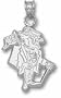 Evansville Purple Aces "Evansville Gent" Pendant - Sterling Silver Jewelry