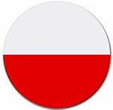 Poland Flag Round Mouse Pad