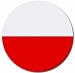 Poland Flag Round Mouse Pad