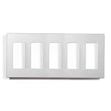 5-gang Wall Plate - Silver Granite