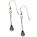 Silver Lacrosse Stick Earrings