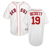 Josh Beckett Jersey: Boston Red Sox Adult Home White #19