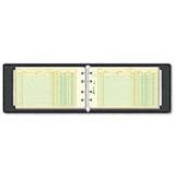 Rediform 63453 1 4-Ring Ledger Binder with 100 Mini-Ledger Sheets and A-Z Index, 5 x 8.5 (Black)