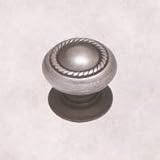 1 1/2 Dia Antique Pewter Knob