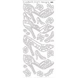 Elizabeth Craft Designs High Heels Peel Off Stickers 4x9 Sheet: Black