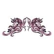Unicorn Glitter Temporary Tattoo 2.5x3.5