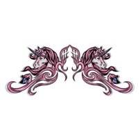 Unicorn Glitter Temporary Tattoo 2.5x3.5