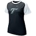 Nike Toronto Blue Jays Ladies Black-White Team Logo Raglan T-shirt