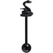 Black Coiled Snake Anodized Titanium Barbell
