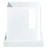 Pflanztopf mit Loch und Untersetzer 12 x 12 x 12 cm