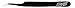 Excel Slant Point Tweezers, Black