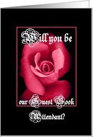 Be Our Guest Book Attendant Card