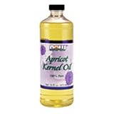 APRICOT KERNEL OIL - 16 OZ., (Now Food)