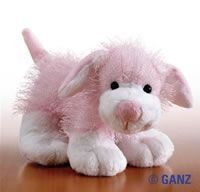 Pink and White Dog Webkinz Retired