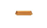 Emile Henry - 869221 - Lot de 4 Assiettes Dessert Carrées - Coloris Pamplemousse - 19 x 18 cm