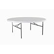 Lifetime 22673 72-Inch Round Folding Table with Molded Top, White-Granite