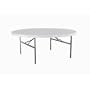Lifetime 22673 72-Inch Round Folding Table with Molded Top, White-Granite