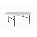 Lifetime 22673 72-Inch Round Folding Table with Molded Top, White-Granite