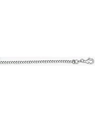 2.5mm White Gold Franco Chain 14"